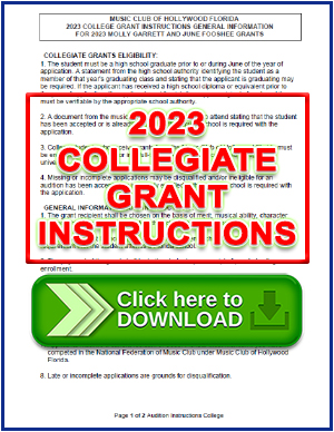 Collegiate Grant Instructions